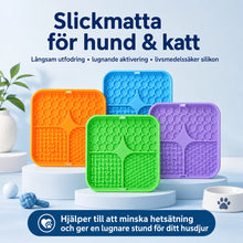 Slickmatta för Hund och Katt – Slow Feeder i Silikon