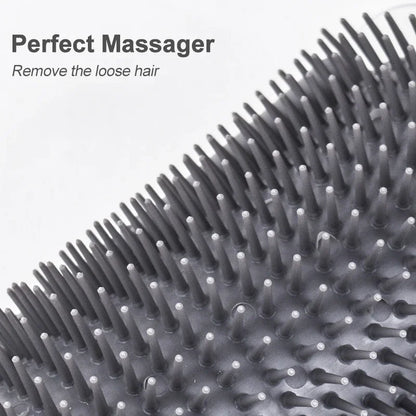 Väggmonterad kattborste för pälsvård och massage